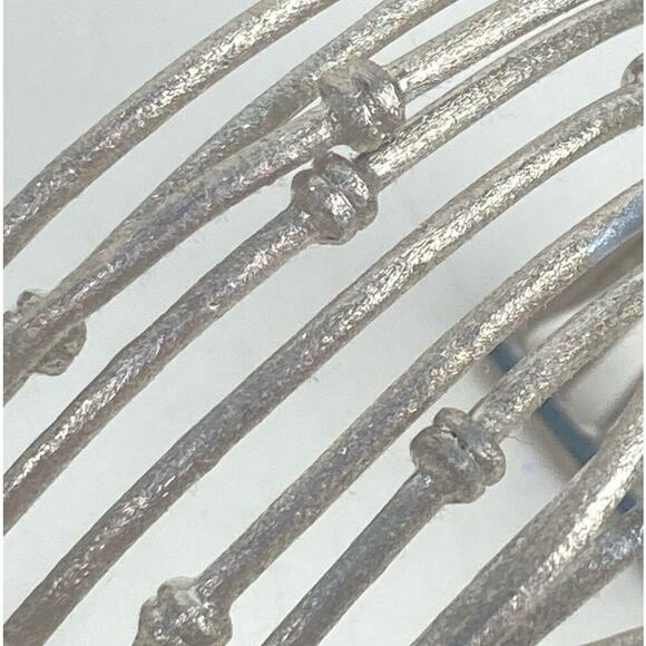 RIVKA Knotted Mina White Rhodium Cuff Bracelet - $229. - Picture 13 of 16